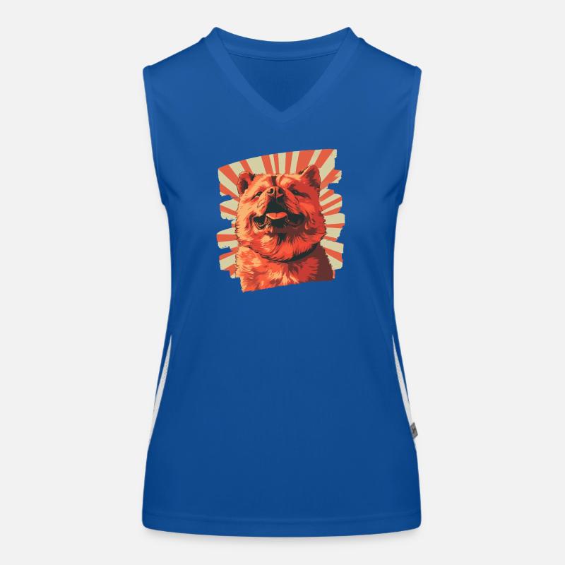 Chow Chow Débardeur respirant contrasté Femme