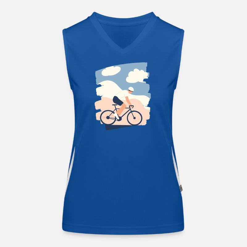 Vélo de route Vélo de route Débardeur respirant contrasté Femme