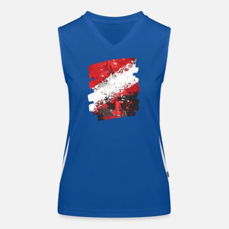 Austria Flag Austria Women's Functional Contrast Tank Top