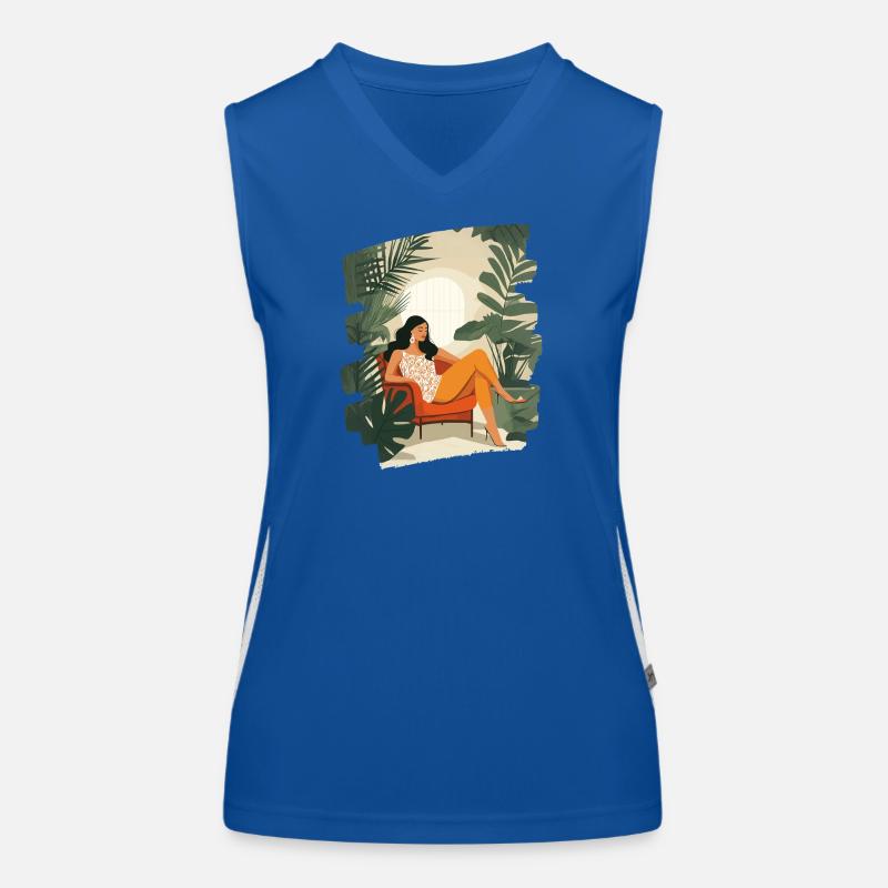 Relax Meditation Selfcare Me-Time Women's Functional Contrast Tank Top