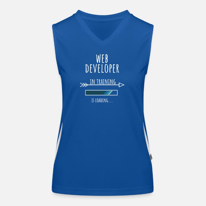 Web Developer in Ausbildung Beruf Geschenk Funktionelles Kontrast-Tank Top für Frauen
