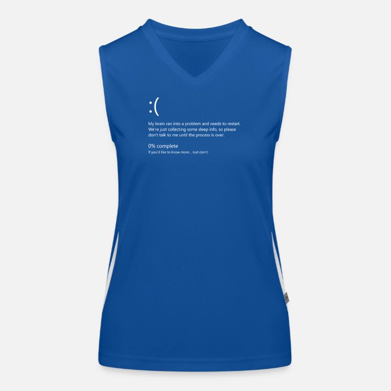 T-shirt Brain Crash Débardeur respirant contrasté Femme