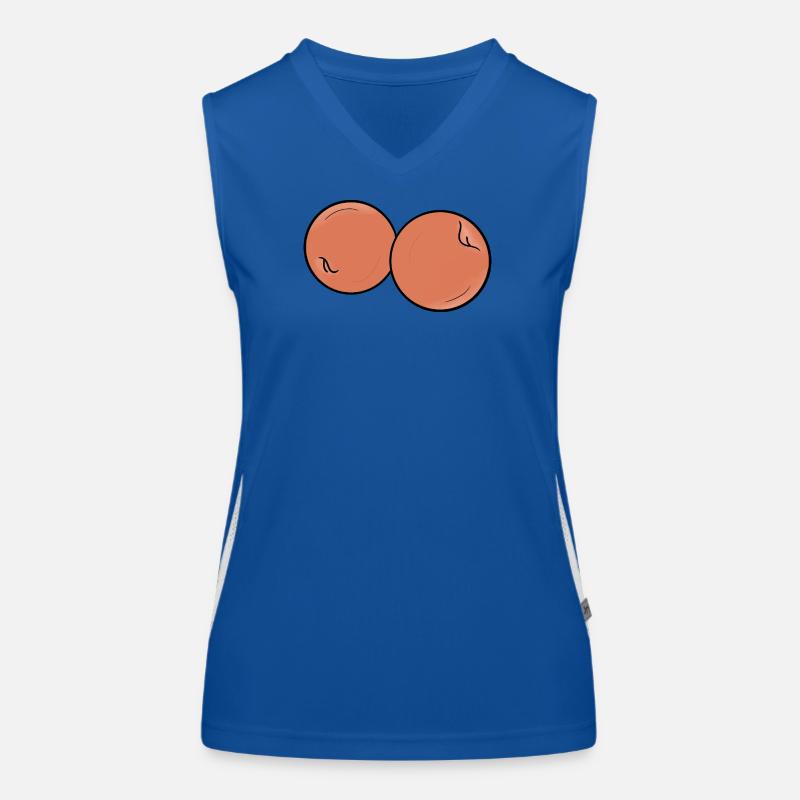 Leckerer Fruchtpfirsich Funktionelles Kontrast-Tank Top für Frauen