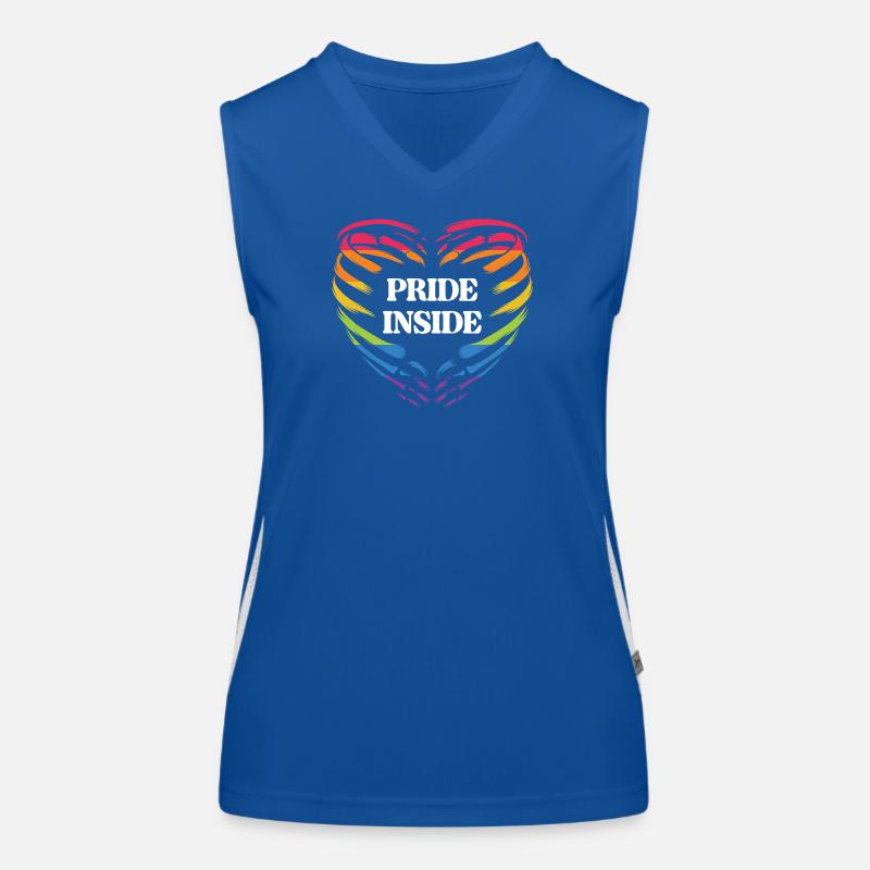 LGBT Pride Monat - Pride Inside Funktionelles Kontrast-Tank Top für Frauen