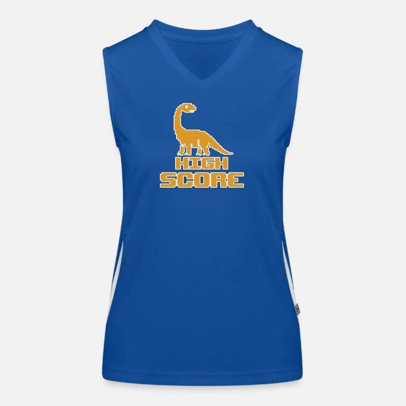 HIGH SCORE - Women's Functional Contrast Tank Top - royal/white
