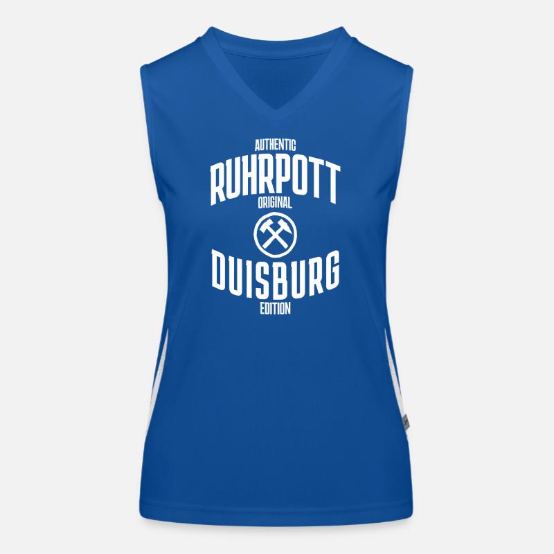 Authentique édition originale de Duisbourg de Ruhrpott Débardeur respirant contrasté Femme