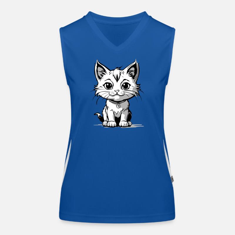 Kittycat Funktionelles Kontrast-Tank Top für Frauen