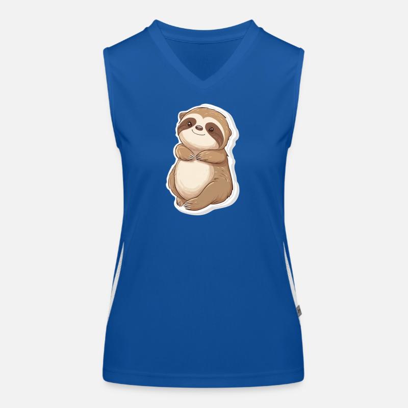 Faultier Funktionelles Kontrast-Tank Top für Frauen