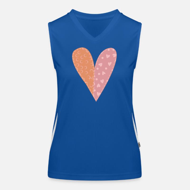 Patchwork Heart No7 Women's Functional Contrast Tank Top