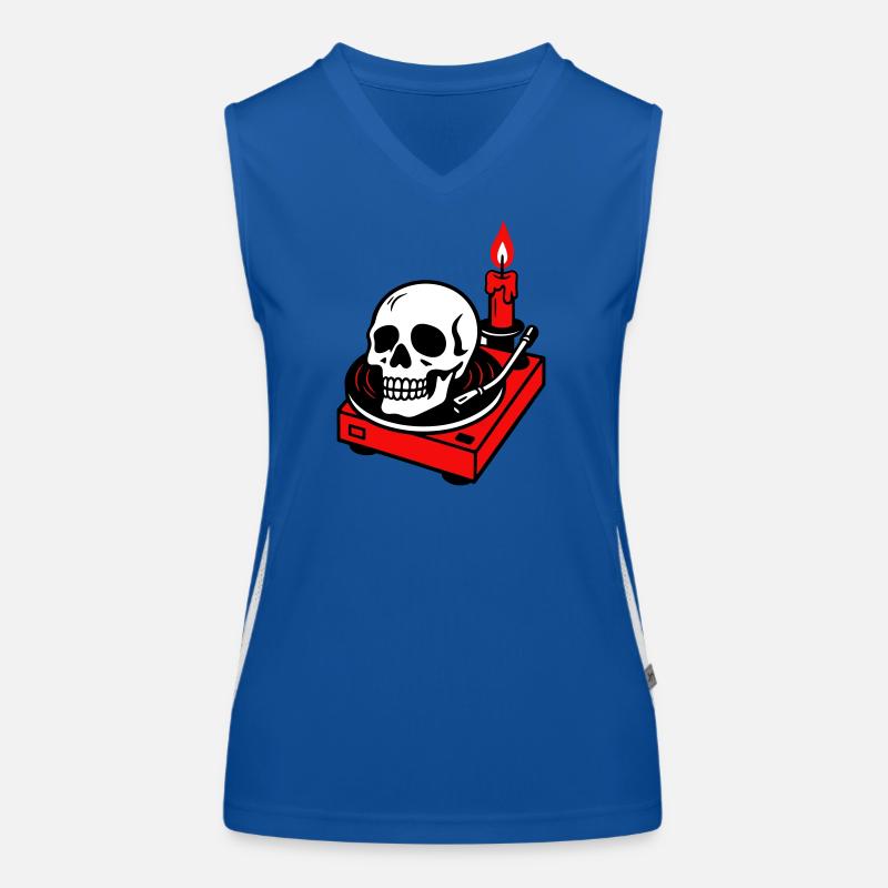 Black metal Women's Functional Contrast Tank Top