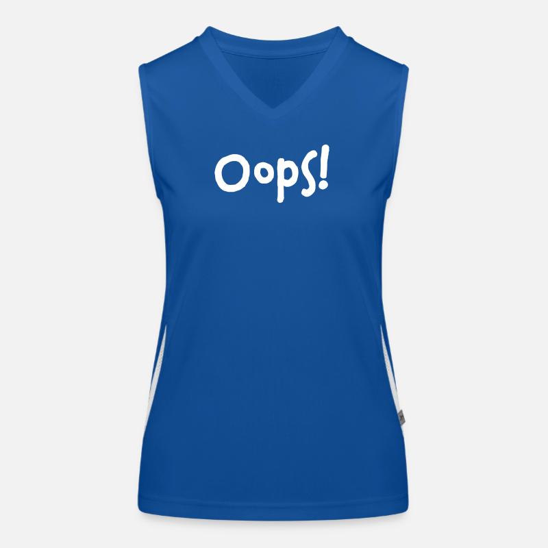 Oops! – I did it again... Funktionelles Kontrast-Tank Top für Frauen
