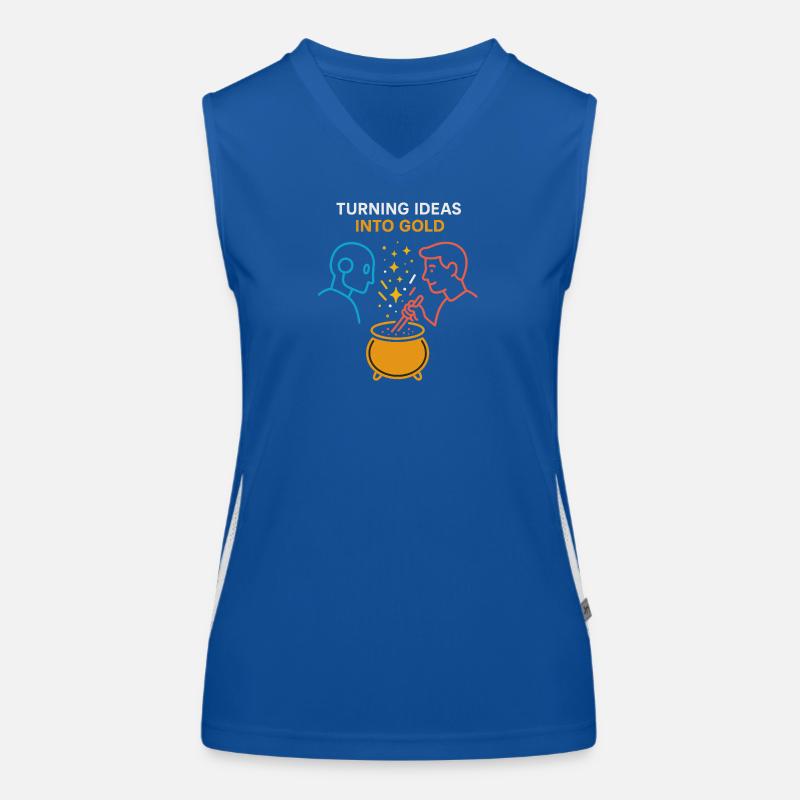 Turning Ideas into Gold – Humans & AI create M Women's Functional Contrast Tank Top