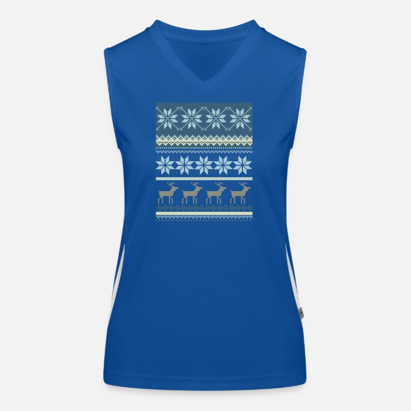 Funkelnde Winterszene Funktionelles Kontrast-Tank Top für Frauen