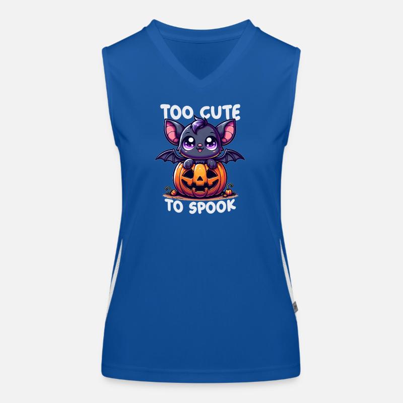 Cute bat Halloween Women's Functional Contrast Tank Top