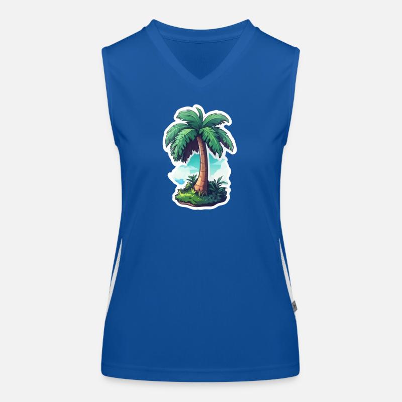 Palm tree Women's Functional Contrast Tank Top