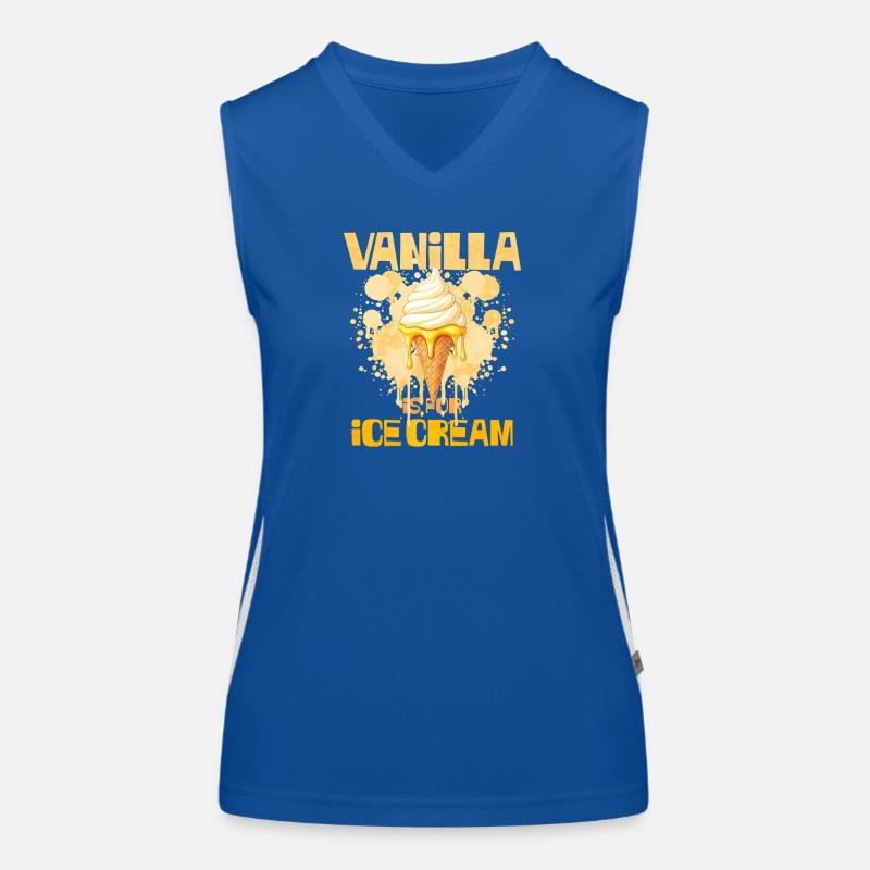 Vanille Eistüte Vanilleeis Funktionelles Kontrast-Tank Top für Frauen
