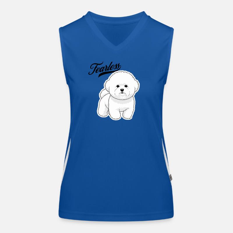 Furchtloser Pudel Funktionelles Kontrast-Tank Top für Frauen