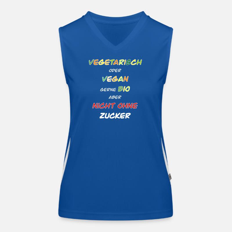 Végétarien, végétalien, bio de préférence ! Débardeur respirant contrasté Femme