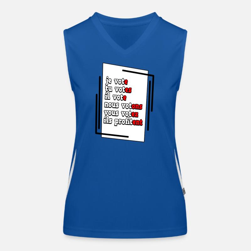 Humorous Electoral Commitment Poster Women's Functional Contrast Tank Top