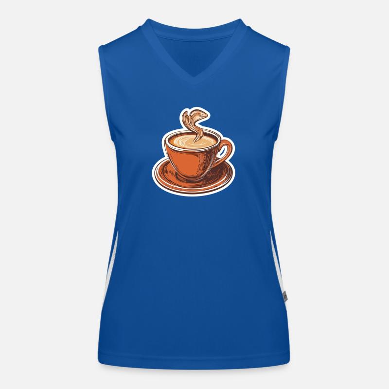Coffee Women's Functional Contrast Tank Top