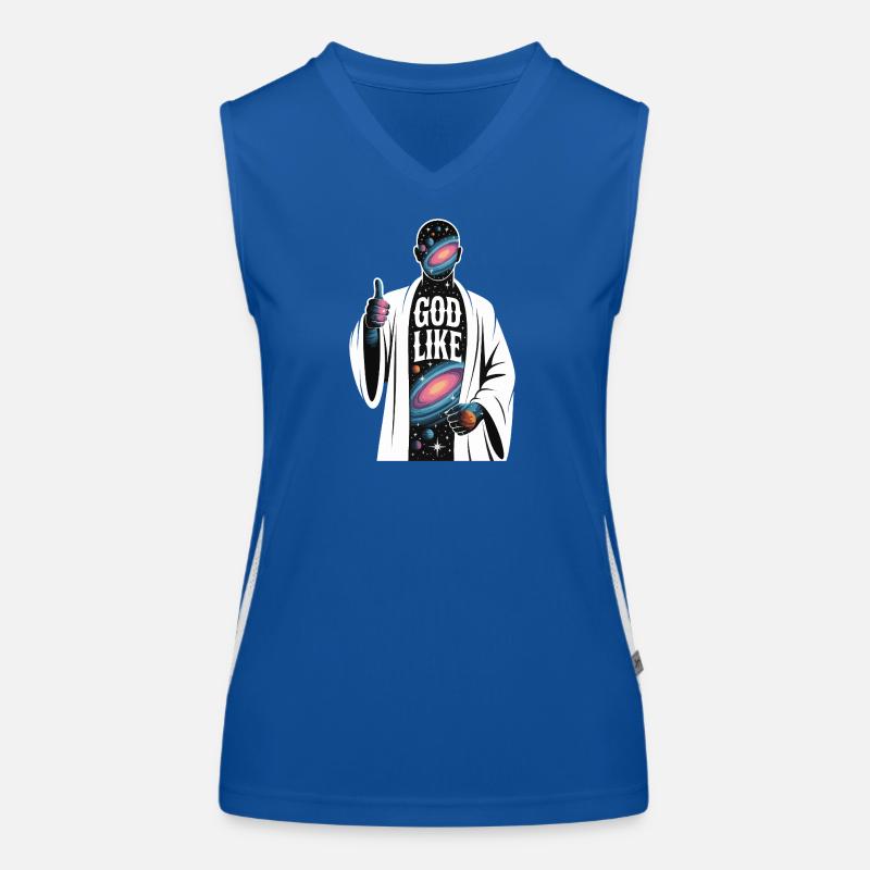 Conception galactique semblable à celle de Dieu Débardeur respirant contrasté Femme