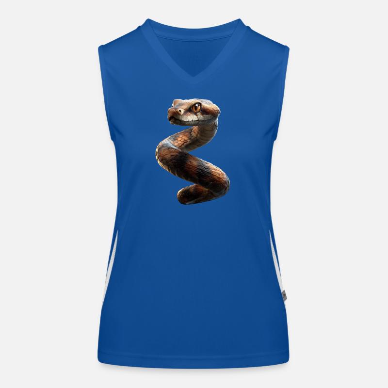 snake, python, cobra, rattlesnake, snakes Women's Functional Contrast Tank Top