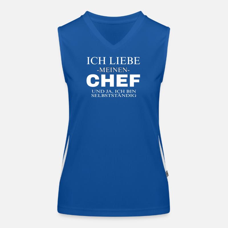 Ich bin mein eigener Chef  Funktionelles Kontrast-Tank Top für Frauen