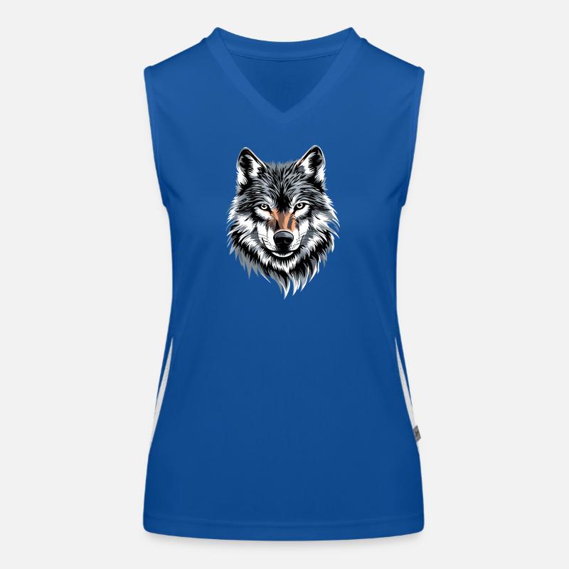 Wolf Love Wolves Wolf Pack Wolfhound Wild Wolf Débardeur respirant contrasté Femme