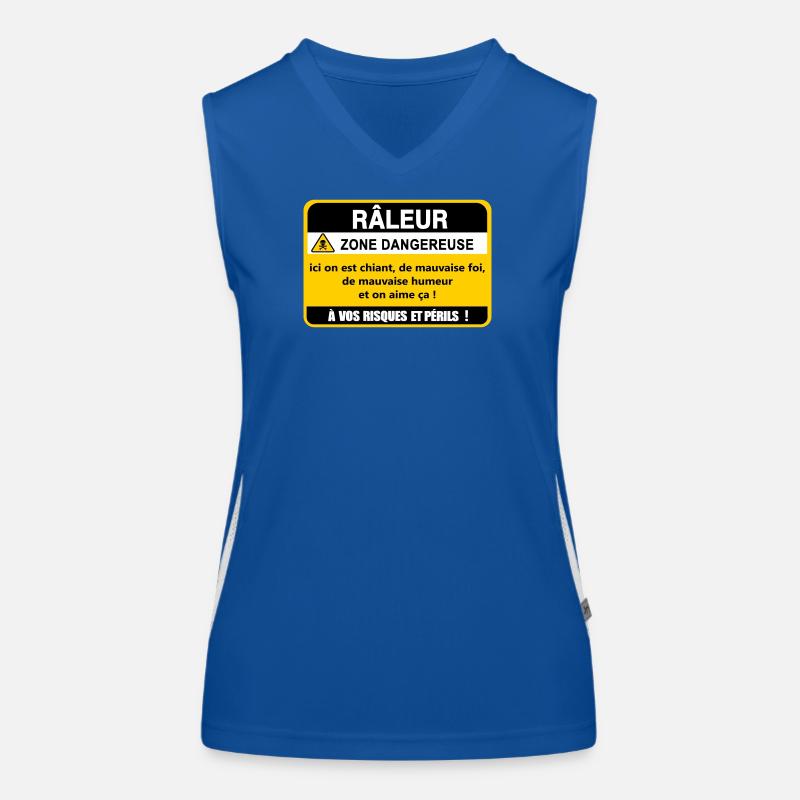 Râleur Zone Dangereuse Débardeur respirant contrasté Femme