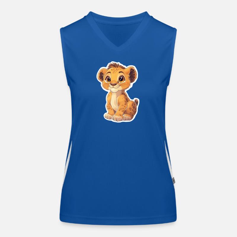 Löwe Funktionelles Kontrast-Tank Top für Frauen