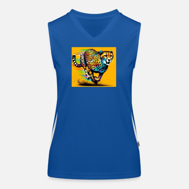 guépard Débardeur respirant contrasté Femme