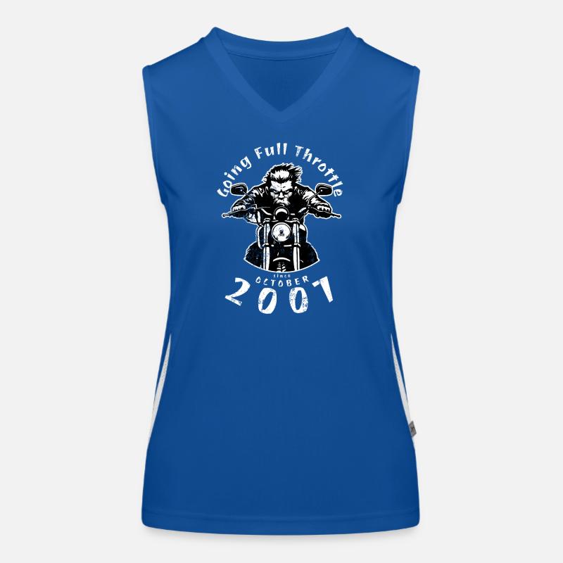 18. Geburtstag Going Full Throttle Since 10/2007 Funktionelles Kontrast-Tank Top für Frauen