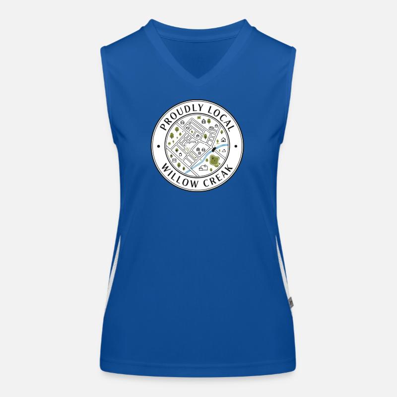 Proudly Local Funktionelles Kontrast-Tank Top für Frauen