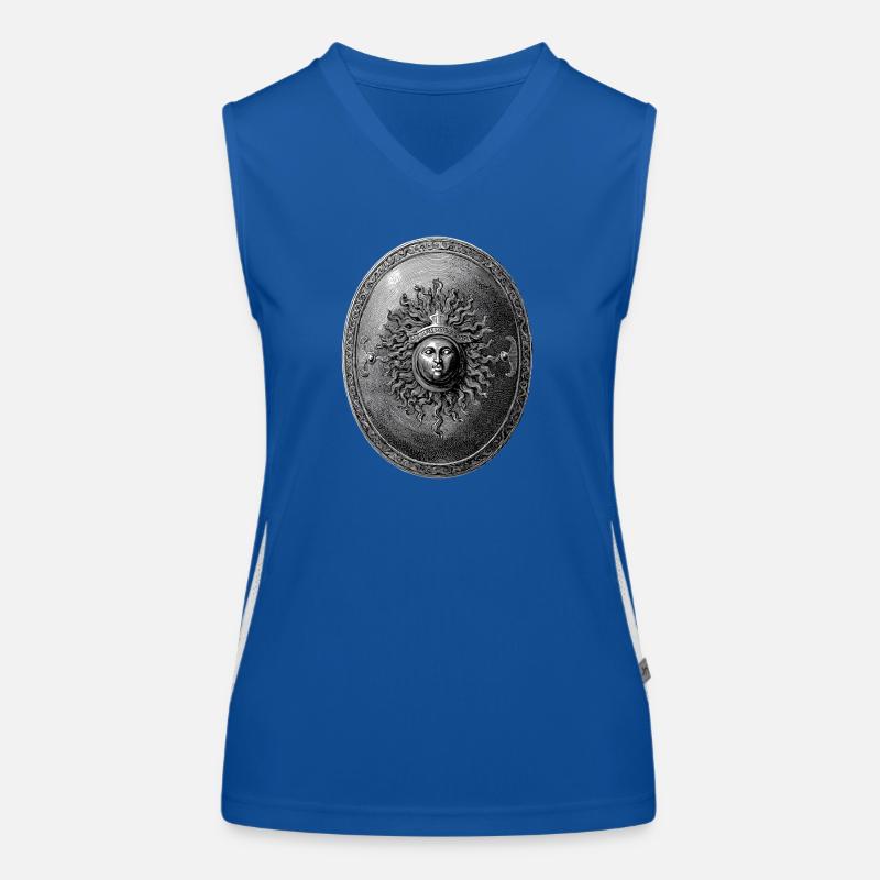 Antique Shield – Classic Engraving Women's Functional Contrast Tank Top