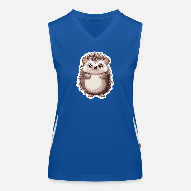 Igel Funktionelles Kontrast-Tank Top für Frauen