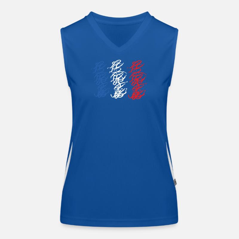 Sweat à capuche tricolore Strasbourg Graffiti Débardeur respirant contrasté Femme