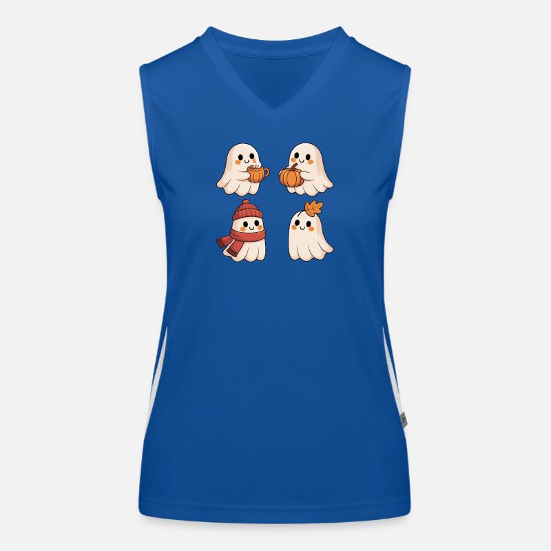 Warm Autumn Ghosts Women's Functional Contrast Tank Top
