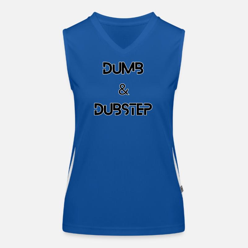 Dunb & Dubstepp – Conception de musique de basse amusante Débardeur respirant contrasté Femme