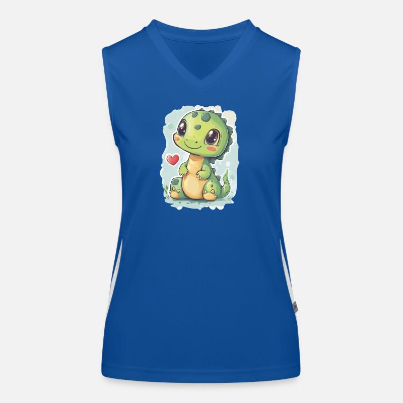 Dinosaur Women's Functional Contrast Tank Top