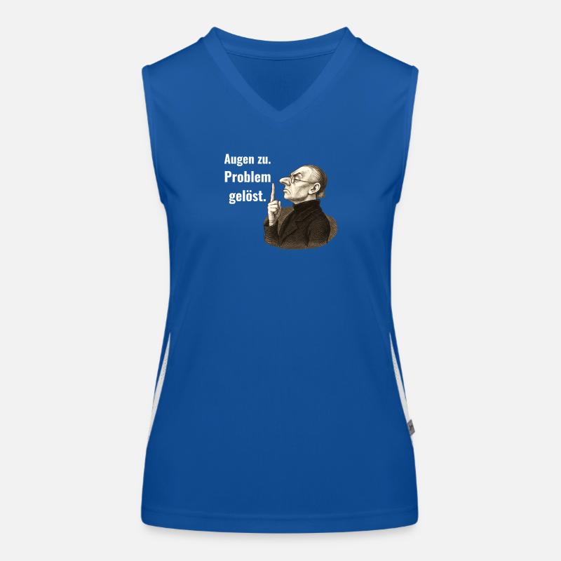 Close your eyes – problem solved. Women's Functional Contrast Tank Top