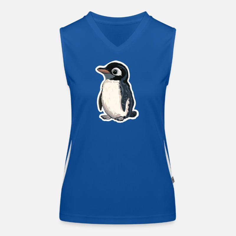 Pinguin Funktionelles Kontrast-Tank Top für Frauen