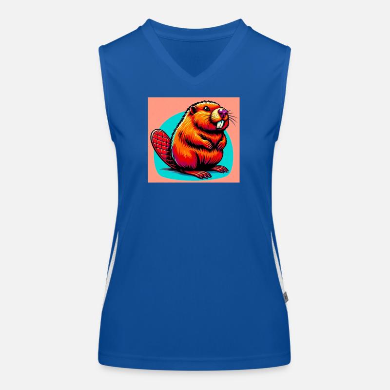 Bieber Funktionelles Kontrast-Tank Top für Frauen