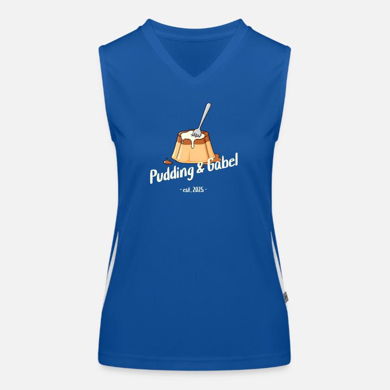 Pudding und Gabel - Est. 2025 Funktionelles Kontrast-Tank Top für Frauen