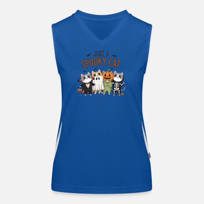 Juste un chat effrayant Débardeur respirant contrasté Femme