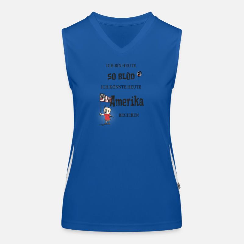 So blöd – ich könnte Präsident werden Funktionelles Kontrast-Tank Top für Frauen