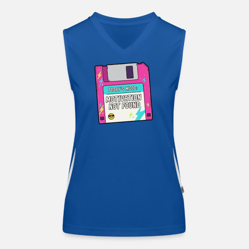 Auf der Diskette fehlt die Motivation Funktionelles Kontrast-Tank Top für Frauen