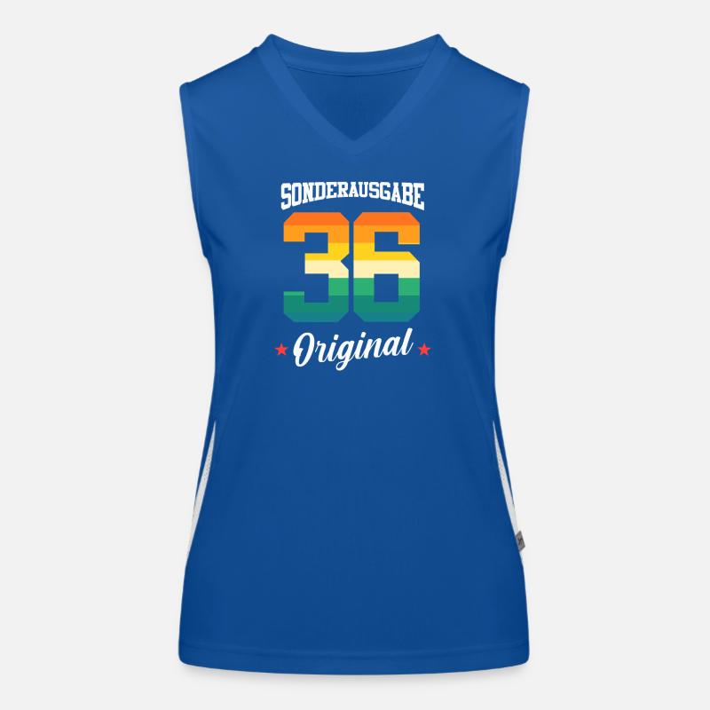 36 Birthday Women's Functional Contrast Tank Top