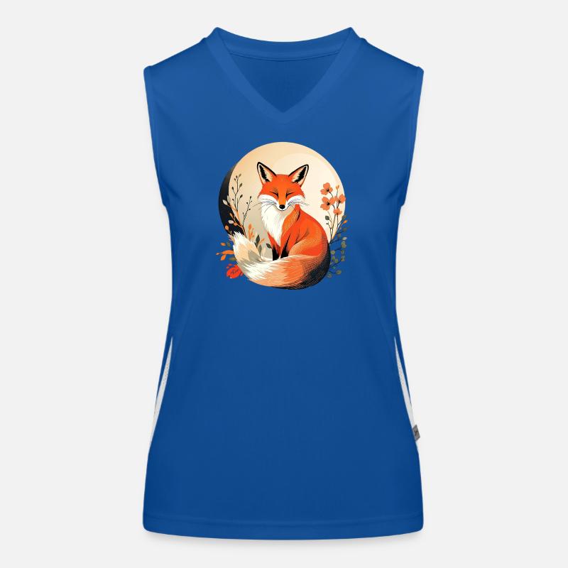 Boho Fuchs Funktionelles Kontrast-Tank Top für Frauen