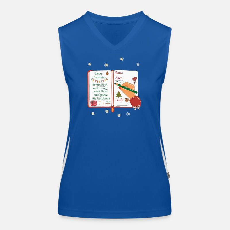 Wunschzettel Christkind  Funktionelles Kontrast-Tank Top für Frauen
