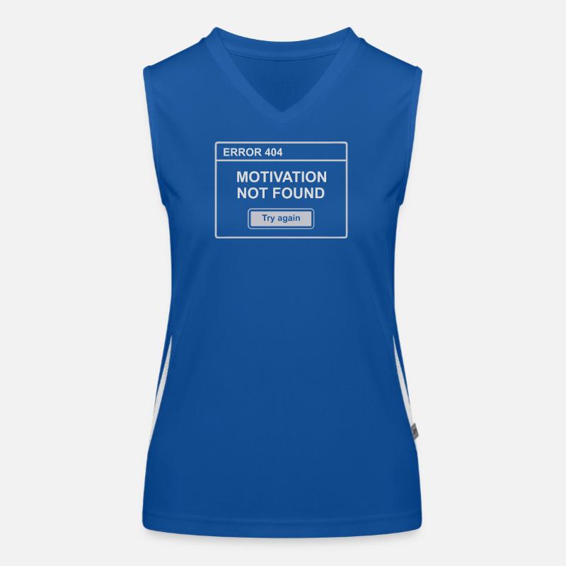 404 – Motivation Not Found Funktionelles Kontrast-Tank Top für Frauen